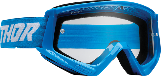 THOR 2601-2708 2020s Racer Blue/White Clear Lens Goggle
