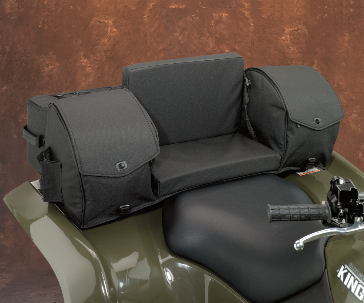 Moose Offroad 3505-0214 Ridgetop Rear Rack Bag - Black for ATV, 37" L x 19" W x 12" H