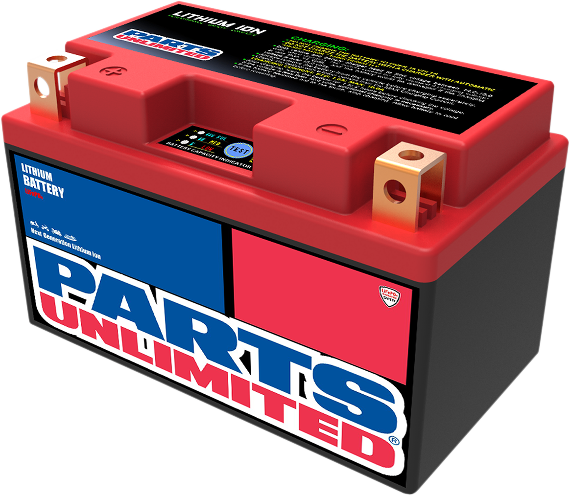 Parts Unlimited HJTZ14S-FP Lithium LiFePO4 Powersports Battery 385 CCA Left Post Positive - Moto-House MX