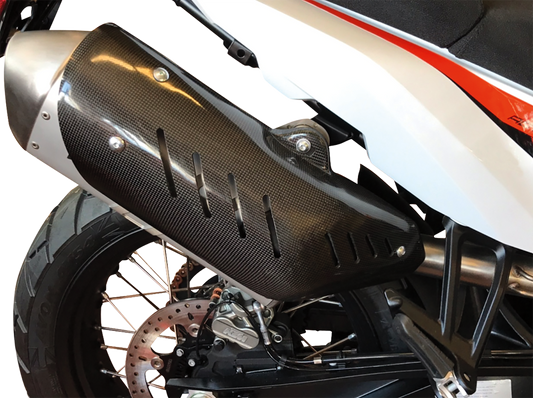 MOOSE OFFROAD MBG355020 Carbon Muffler Bag Guard 2020-2024 Adventure Motorcycle