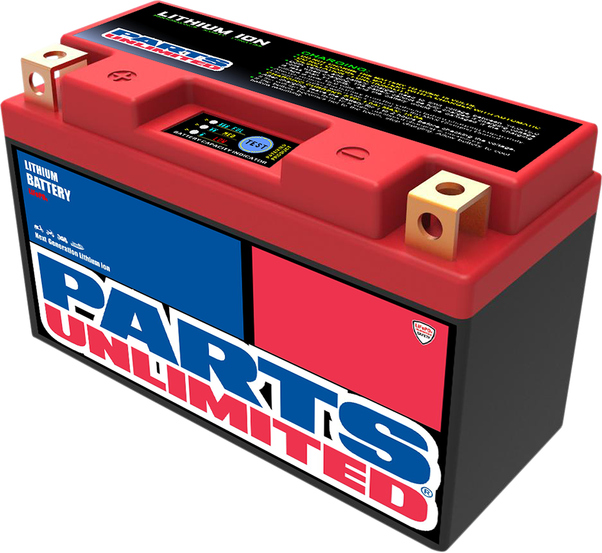 Parts Unlimited HJT9B-FP Lithium LiFePO4 UTV Battery 210 CCA Left Post Positive - Moto-House MX
