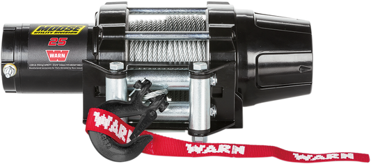 Moose Offroad 2500 lb Winch with Synthetic Rope - Durable All-Metal Design for ATVs