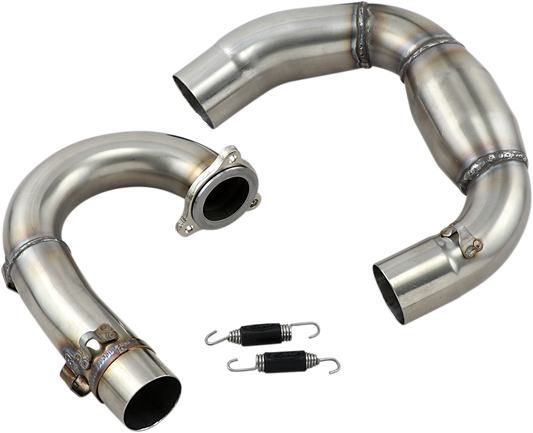 FMF Megabomb Head Pipe with Mid Pipe - Stainless Steel 044439