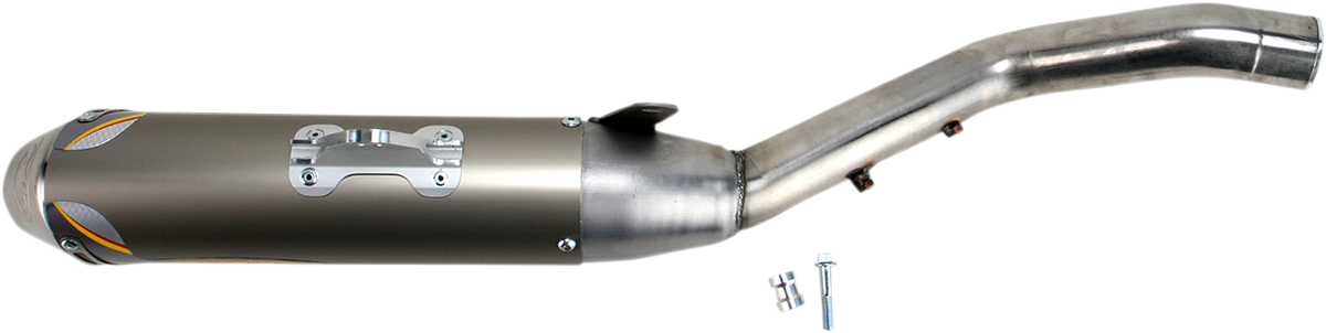 FMF 044300 Powercore 4 Slip-On Performance Muffler for 2009-2022 Yamaha YFZ450R and 2010-2011 YFZ450X ATVs, anodized champagne finish - Moto-House MX