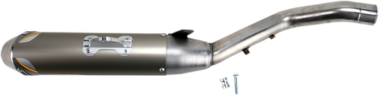FMF 044300 Powercore 4 Slip-On Performance Muffler for 2009-2022 Yamaha YFZ450R and 2010-2011 YFZ450X ATVs, anodized champagne finish - Moto-House MX
