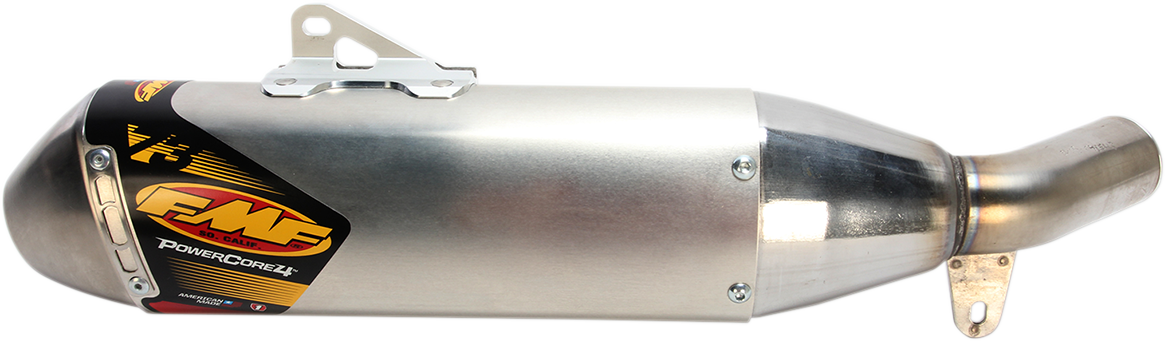 FMF 041543 Powercore 4 Slip-On Performance Muffler for 2004-2009 and 2012 Honda TRX450R ATVs, anodized champagne finish - Moto-House MX