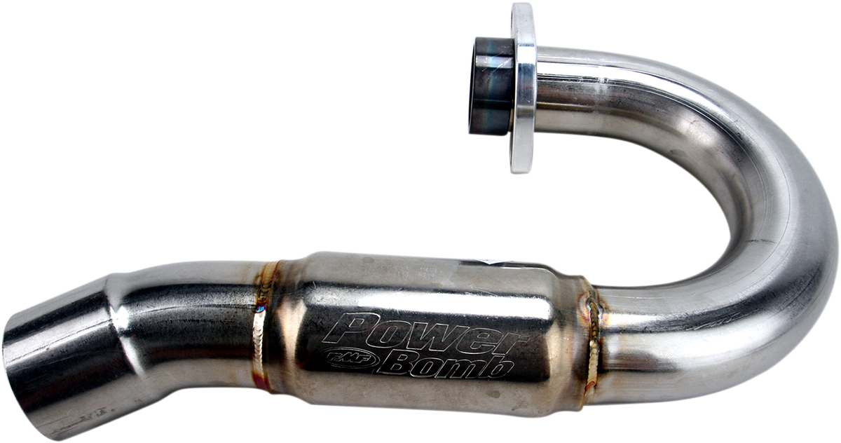 FMF 044298 PowerBomb Header Pipe for 2009-2022 Yamaha YFZ450R and 2010-2011 YFZ450X ATVs, stainless steel finish - Moto-House MX