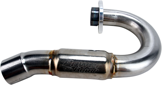 FMF 044298 PowerBomb Header Pipe for 2009-2022 Yamaha YFZ450R and 2010-2011 YFZ450X ATVs, stainless steel finish - Moto-House MX