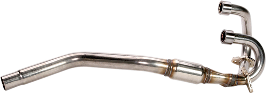 FMF 040014 PowerBomb Header Pipe for 2006-2014 Honda TRX400EX and TRX400X ATVs, stainless steel finish - Moto-House MX