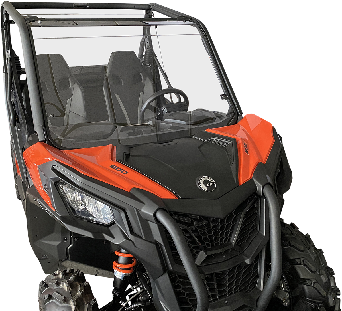 MOOSE OFFROAD V000248-12200M Clear Full Polycarbonate UTV Windshield for Can-Am Commander Maverick Sport Trail 1000R 700 - Moto-House MX