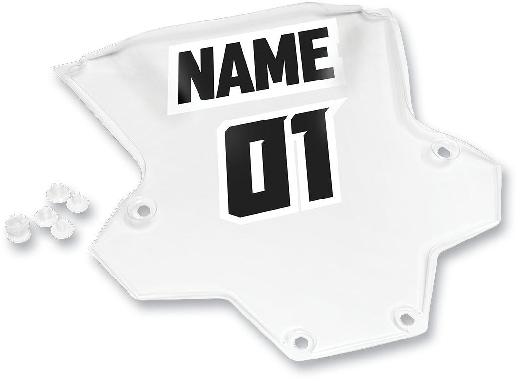 Thor 2701-0680 Sentinel XP Clear Number Plate