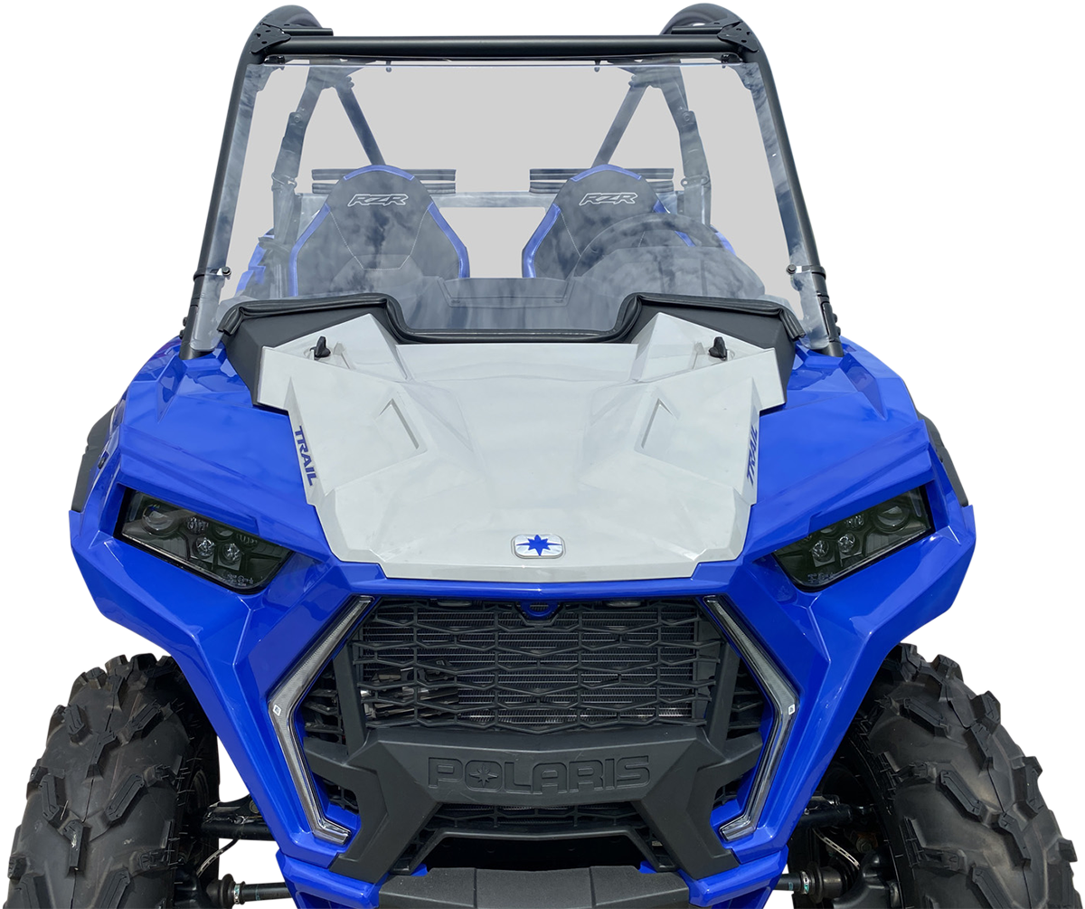 MOOSE OFFROAD V000282-12200M Clear Full Polycarbonate UTV Windshield for Polaris RZR Trail S 900 Sport Ultimate Premium - Moto-House MX