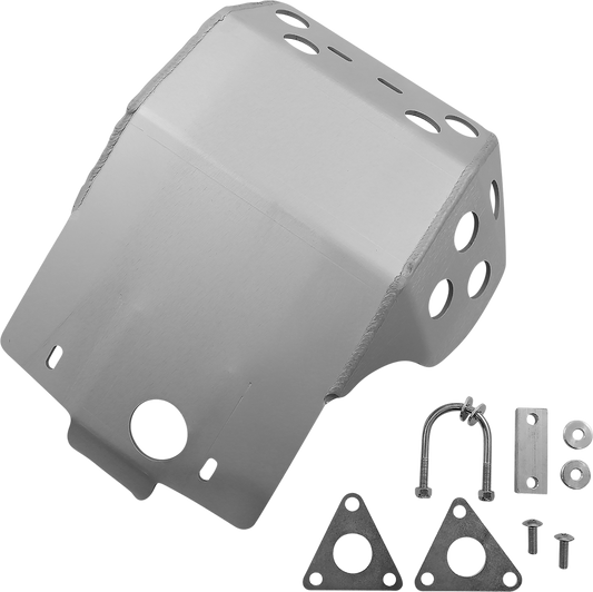 Moose Offroad 0506-1836 Aluminum Skid Plate Silver Kawasaki KLR650 - Moto-House MX   
