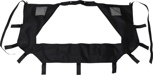 MOOSE OFFROAD PRZRPRO4RW-11 Black Rip-Stop Nylon Rear Windscreen Dust Panel with Clear Window for 2020-2024 Polaris RZR Pro XP 4 Sport Premium Ultimate - Moto-House MX