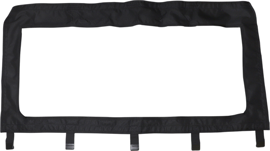 MOOSE OFFROAD PR15RW-11 Black Rip-Stop Nylon Rear Windscreen Dust Panel with Clear Window for 2015-2021 Polaris Ranger 570 Mid-Size EFI EPS - Moto-House MX