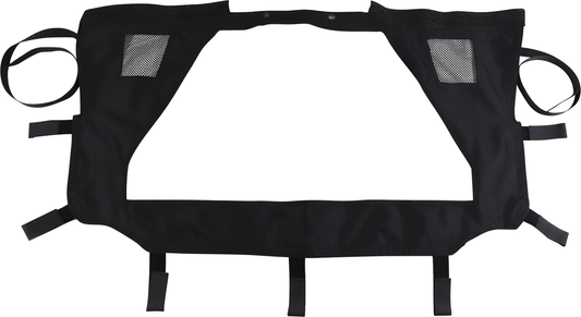 MOOSE OFFROAD PROXPRW-11 Black Rip-Stop Nylon Rear Windscreen Dust Panel with Clear Window for 2020-2024 Polaris RZR Pro XP Sport Premium Ultimate - Moto-House MX
