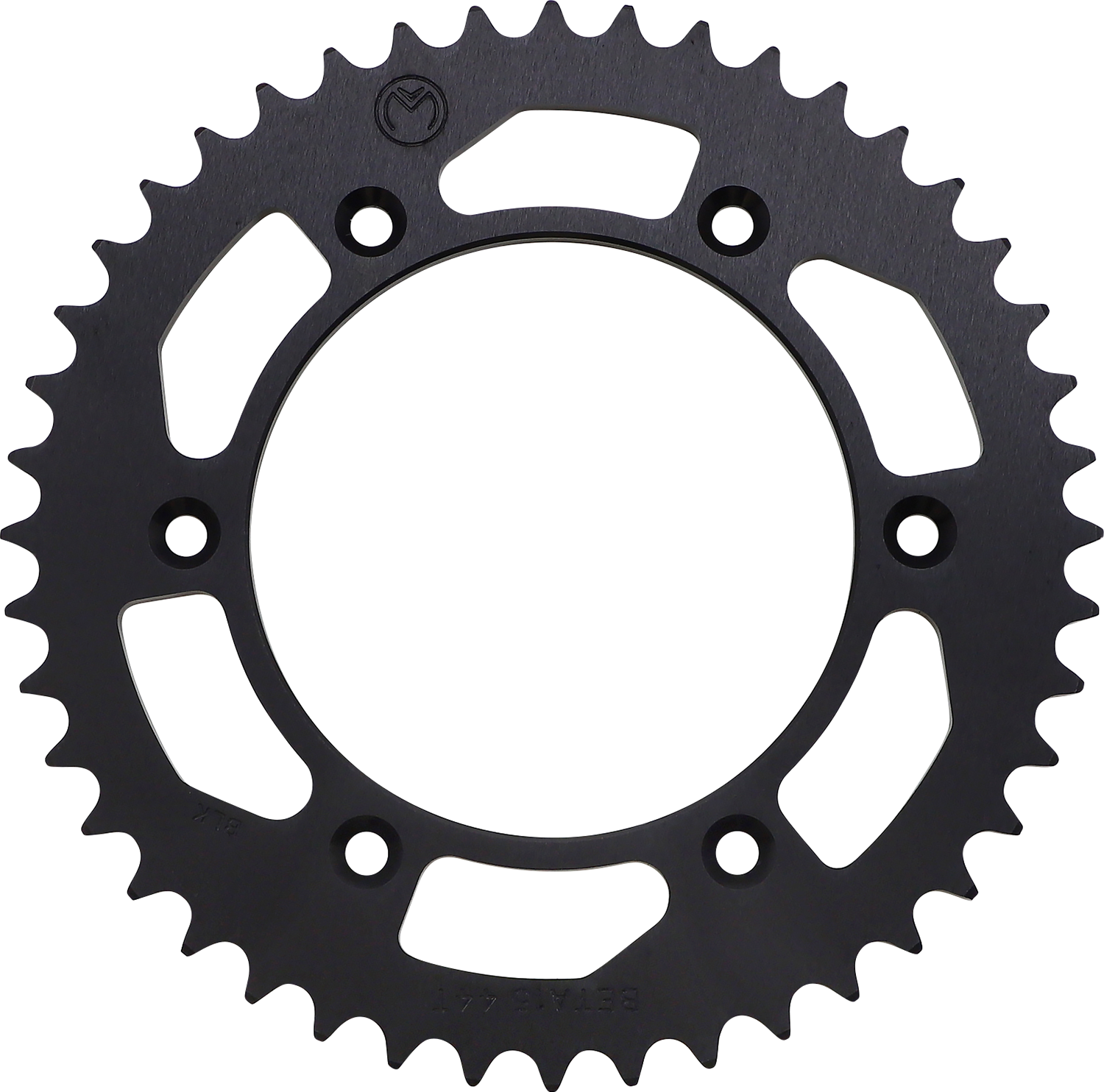 Moose Offroad 1211-1849 44 Tooth Black Aluminum Rear Sprocket for 2013 2014 2015 2016 2017 2018 2019 2020 2021 2022 2023 2024 2025 Beta Fitment - Moto-House MX