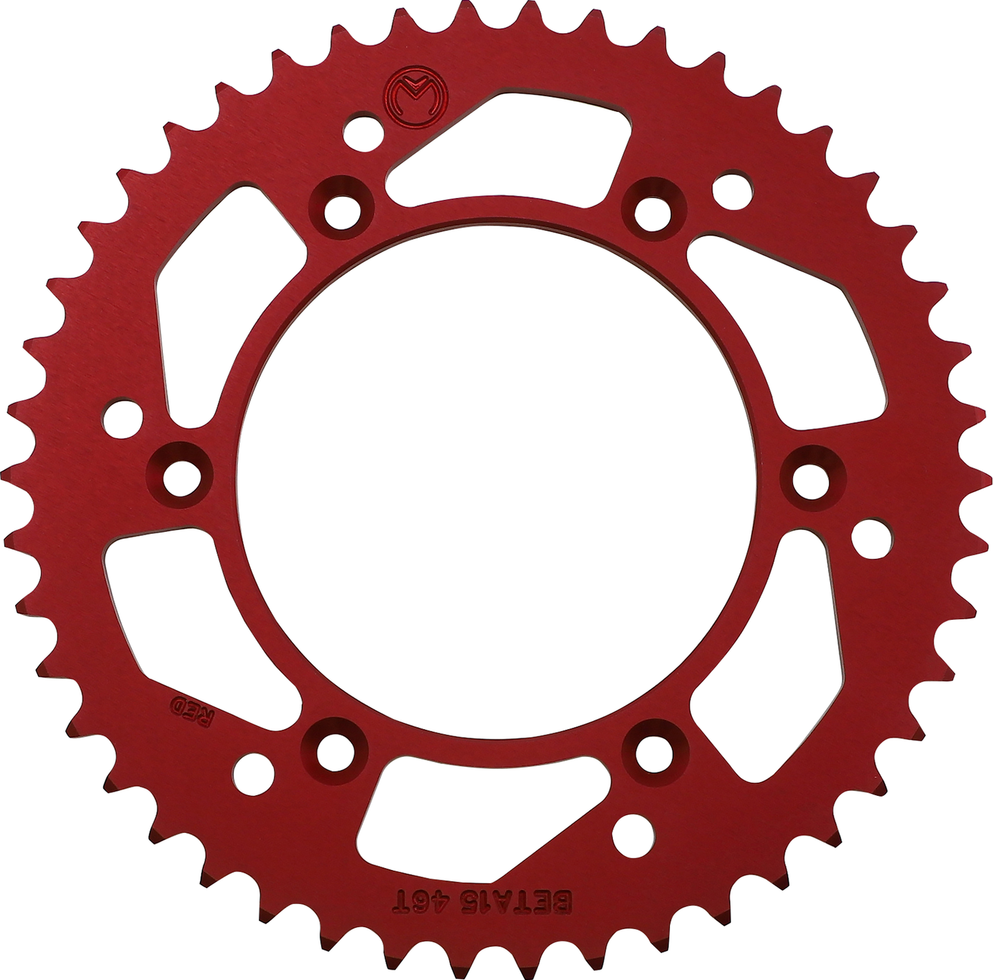 Moose Offroad 1211-1863 46 Tooth Red Aluminum Rear Sprocket for 2013 2014 2015 2016 2017 2018 2019 2020 2021 2022 2023 2024 2025 Beta Fitment - Moto-House MX