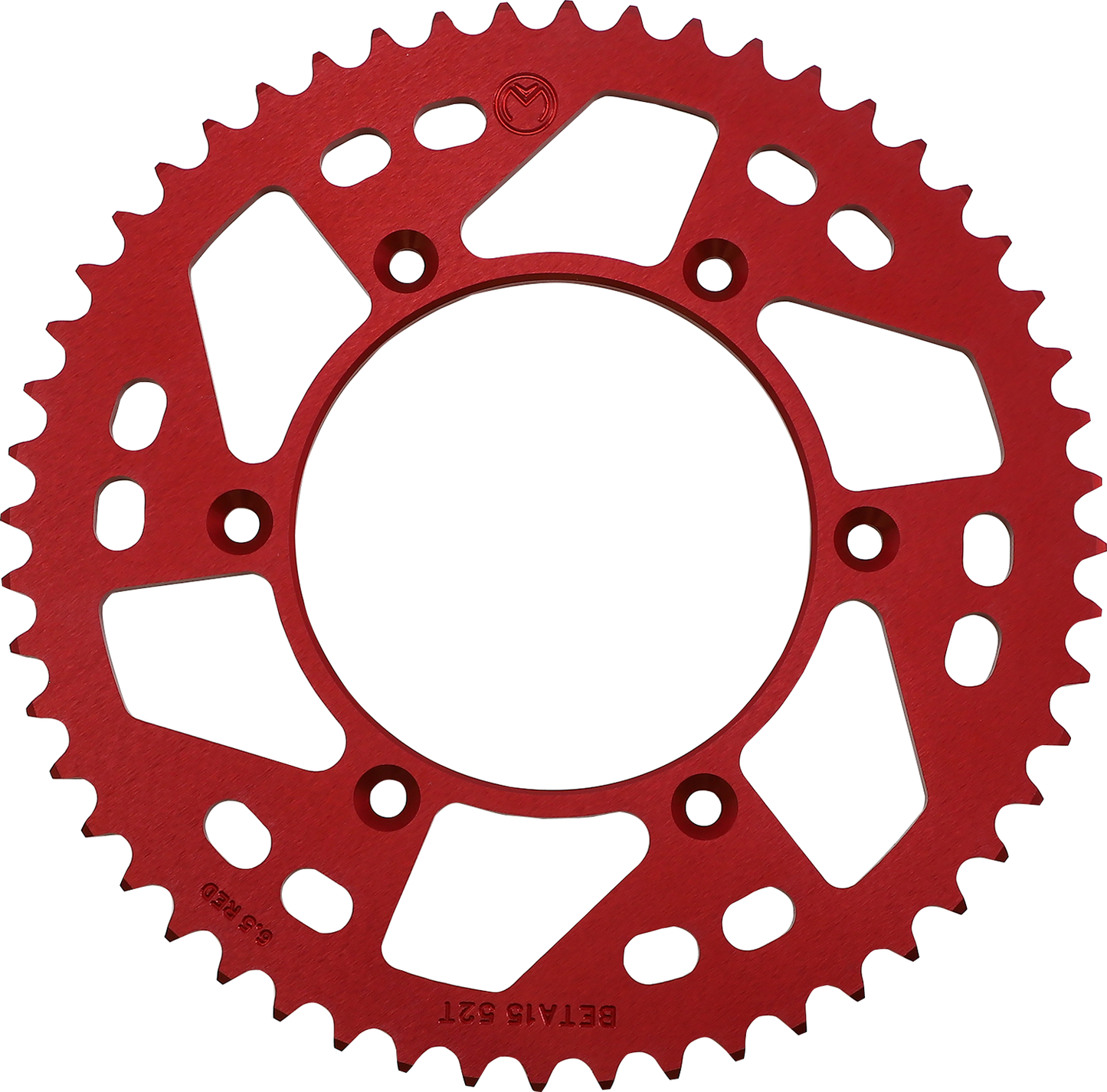 Moose Offroad 1211-1869 52 Tooth Red Aluminum Rear Sprocket for 2013 2014 2015 2016 2017 2018 2019 2020 2021 2022 2023 2024 2025 Beta Fitment - Moto-House MX