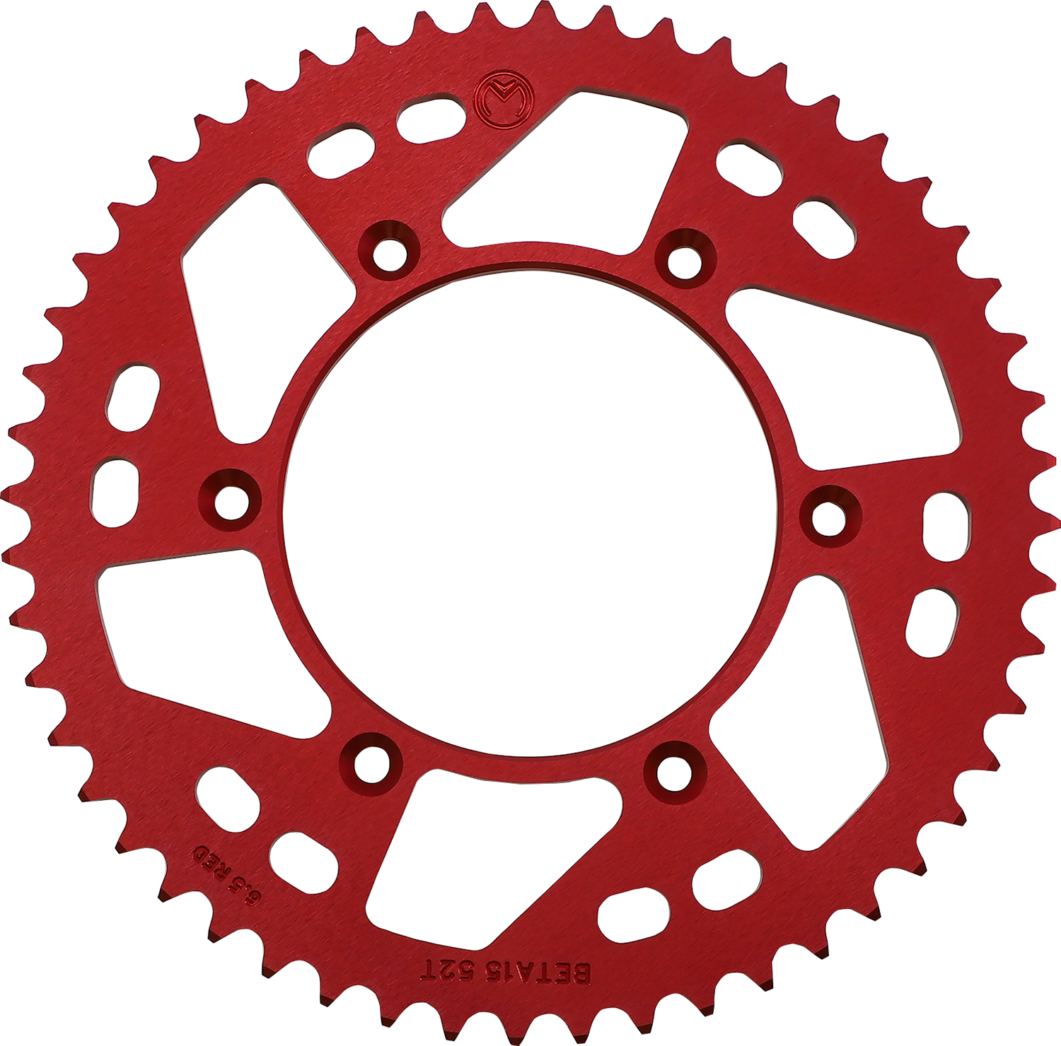 Moose Offroad 1211-1869 52 Tooth Red Aluminum Rear Sprocket for 2013 2014 2015 2016 2017 2018 2019 2020 2021 2022 2023 2024 2025 Beta Fitment - Moto-House MX