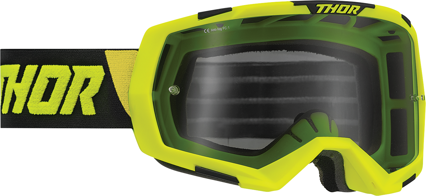 THOR 2601-2965 Regiment Goggle 2020s Lime/Black Smoke Lens