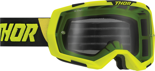 THOR 2601-2965 Regiment Goggle 2020s Lime/Black Smoke Lens