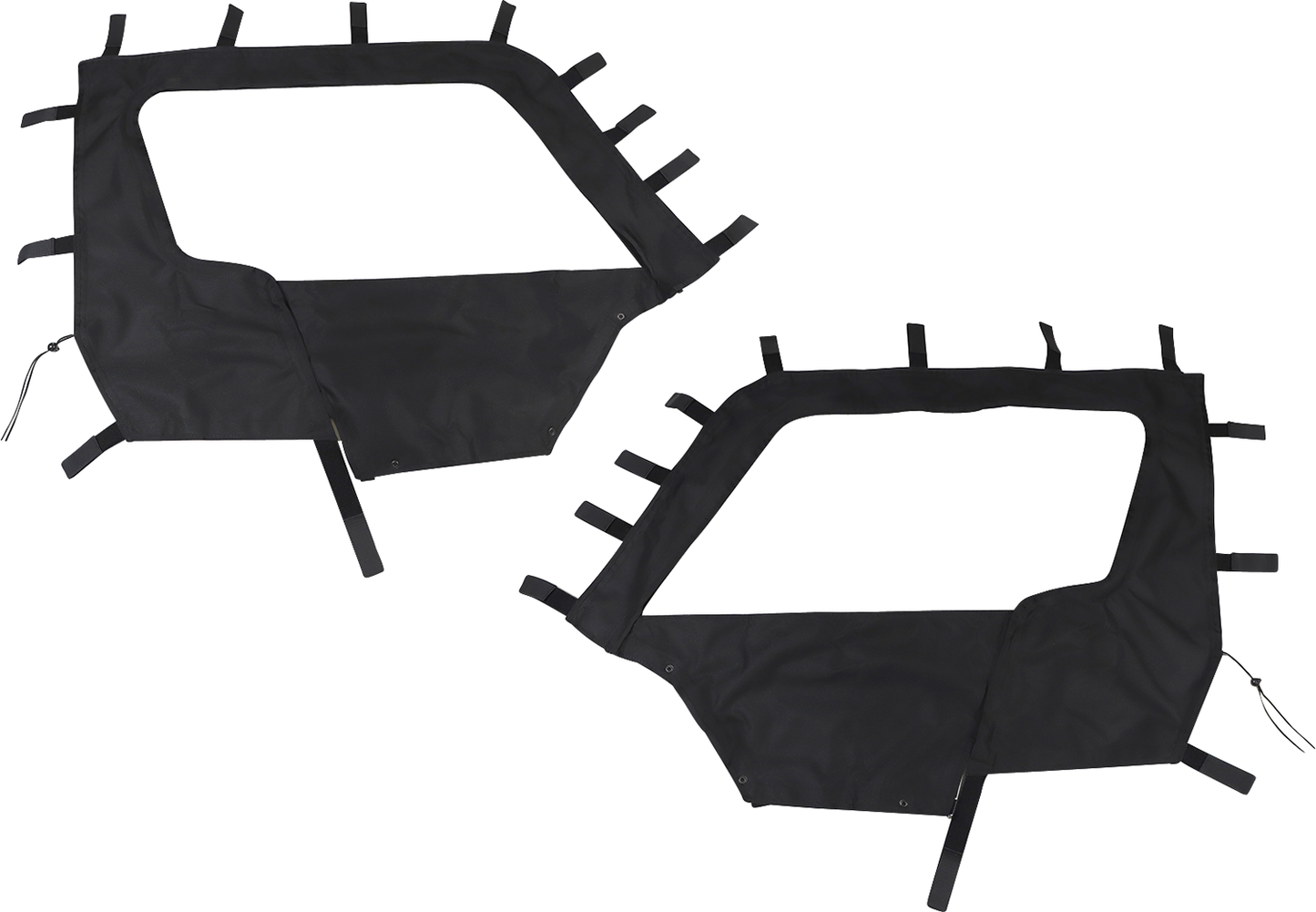 MOOSE OFFROAD YWX2SE-11 Black Soft Side Door Enclosure Pair with Clear Windows for Yamaha Wolverine X2 1000 XT-R - Moto-House MX