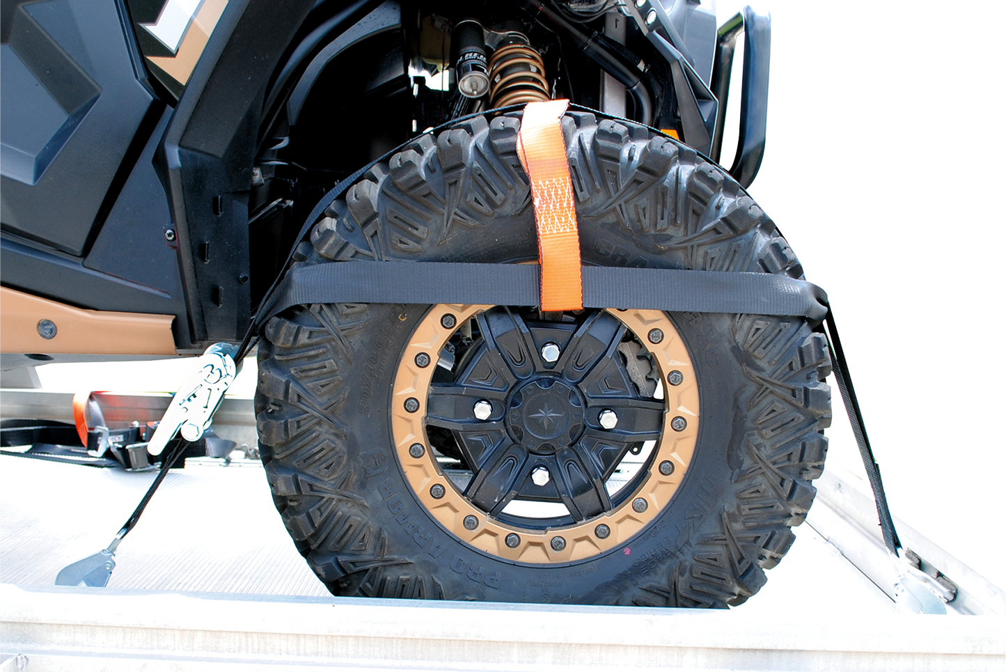 Moose Offroad 3920-0494 Wheel Net Tie Downs for UTVs up to 35-Inch Tires and 10,000 lb Rating