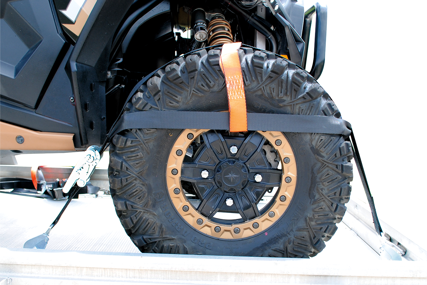 Moose Offroad 3920-0494 Wheel Net Tie Downs for UTVs up to 35-Inch Tires and 10,000 lb Rating