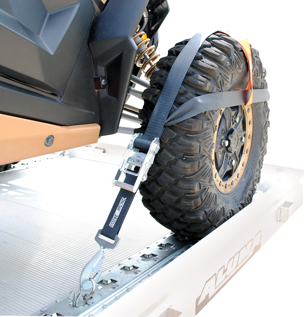 Moose Offroad 3920-0494 Wheel Net Tie Downs for UTVs up to 35-Inch Tires and 10,000 lb Rating