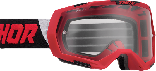 Thor 2601-2800 Regiment Goggle 2020s Red Black Clear Lens