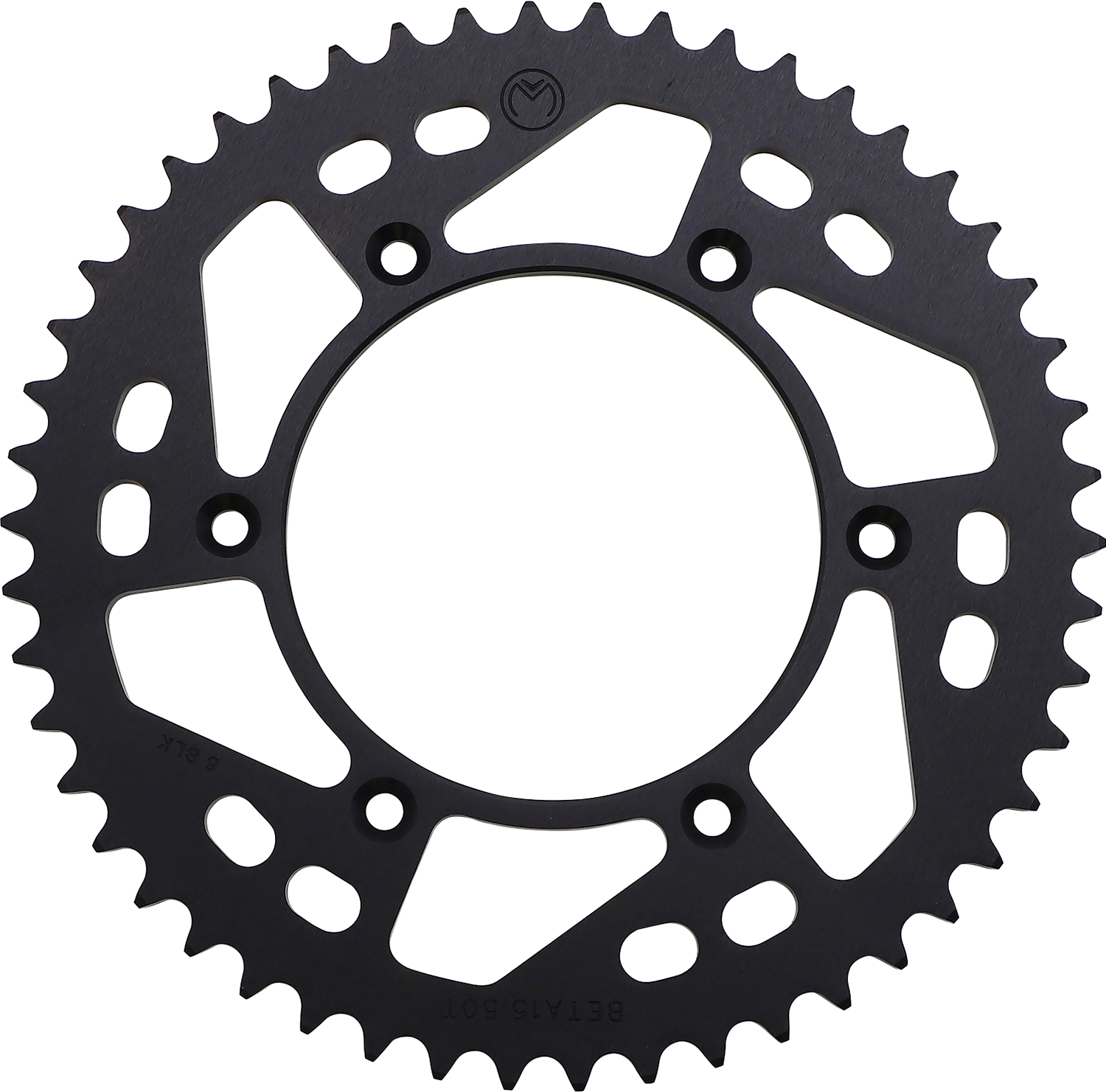 Moose Offroad 1211-1855 50 Tooth Black Aluminum Rear Sprocket for 2013 2014 2015 2016 2017 2018 2019 2020 2021 2022 2023 2024 2025 Beta Fitment - Moto-House MX