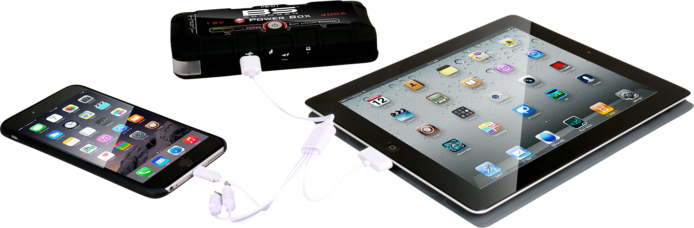 BS Battery PB-02 Booster Power Box Jump Starter 700556 600A/1200A Peak for Vehicles 2010-2024 Motorcycle & Car