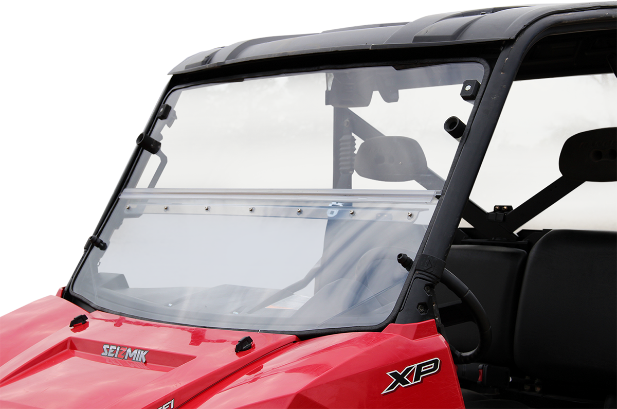 Seizmik 50-25003KIT Versa-Fold Hard Coated Polycarbonate Folding Windshield Polaris Ranger Moto House MX