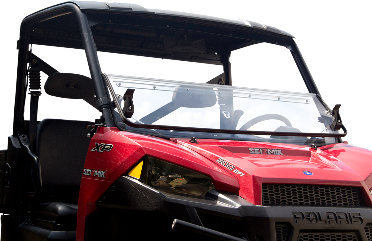 Seizmik 50-24001KIT Versa-Fold Polycarbonate Folding Windshield Polaris Ranger Moto House MX