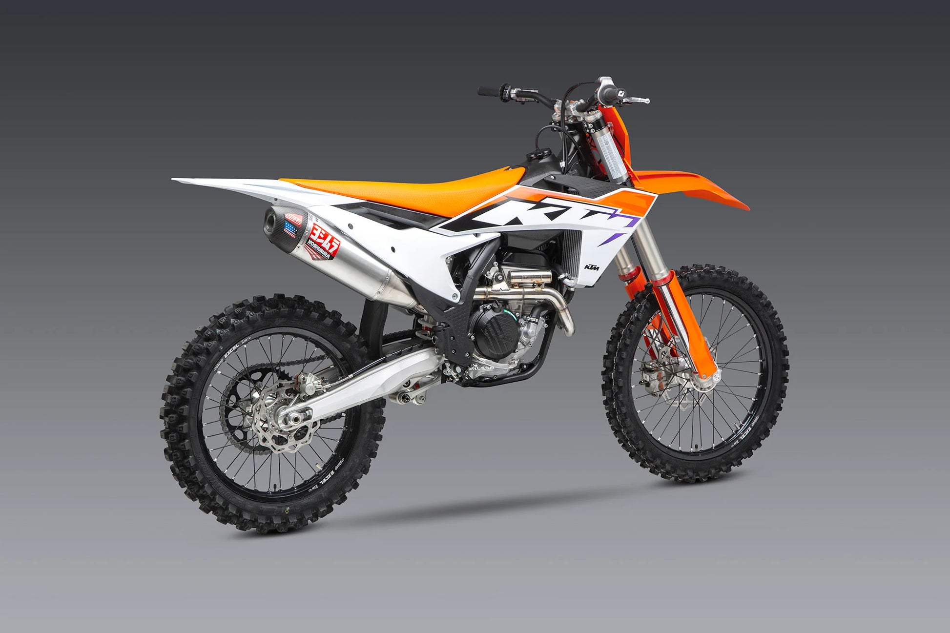 Yoshimura 262540S320 RS-12 Stainless Full Exhaust with Resonator Header for 2023 KTM 250 SX-F - Moto-House MX