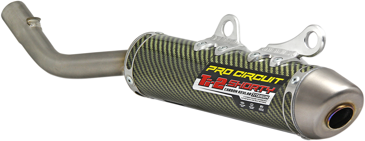 PRO CIRCUIT Ti-2 Silencer 1151725K for Closed-Course Racing