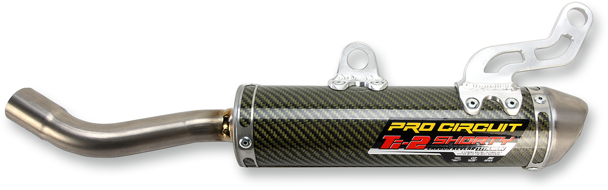 PRO CIRCUIT Ti-2 Silencer 1131425K - Lightweight Performance Exhaust for Closed-Course Racing