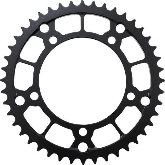 MOOSE OFFROAD 1210-2125 Bright Zinc Plated 44 Tooth 530 Chain Size CNC Machined C45 High Carbon Steel Rear Drive Sprocket with Lightening Holes for Triumph Tiger 1050 ABS SE Adventure Motorcycles - Moto-House MX