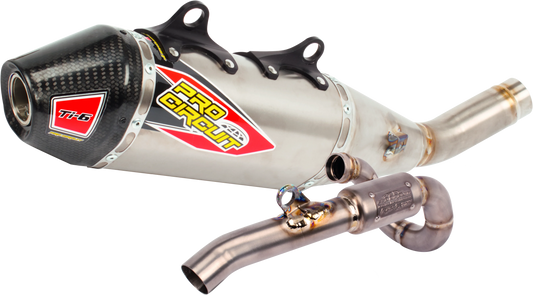 Pro Circuit 03122525F 2020s Ti 6 Ti System W Carbon Cap Off-Road Exhaust