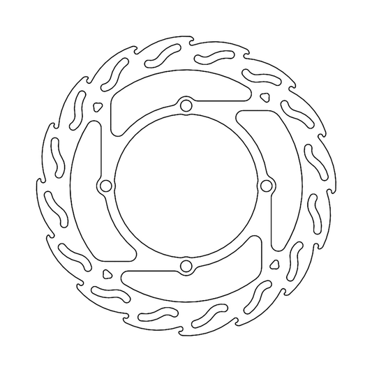 Moto-Master Brake Rotor - Front - Flame 110287-PU