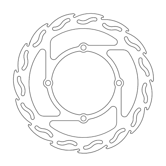 Moto-Master Brake Rotor - Front - Flame 110288-PU