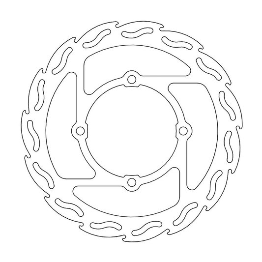 MOTO-MASTER Brake Rotor - Front - Flame 110290-PU