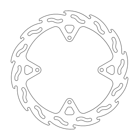 MOTO-MASTER Brake Rotor - Rear - Flame 110646-PU