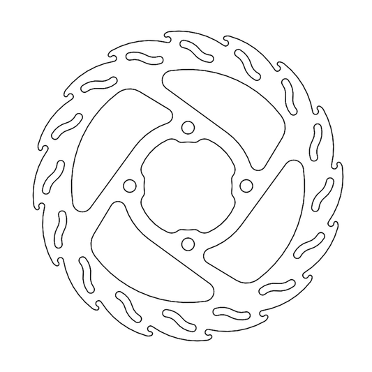 MOTO-MASTER Brake Rotor - Rear - Flame 110696-PU