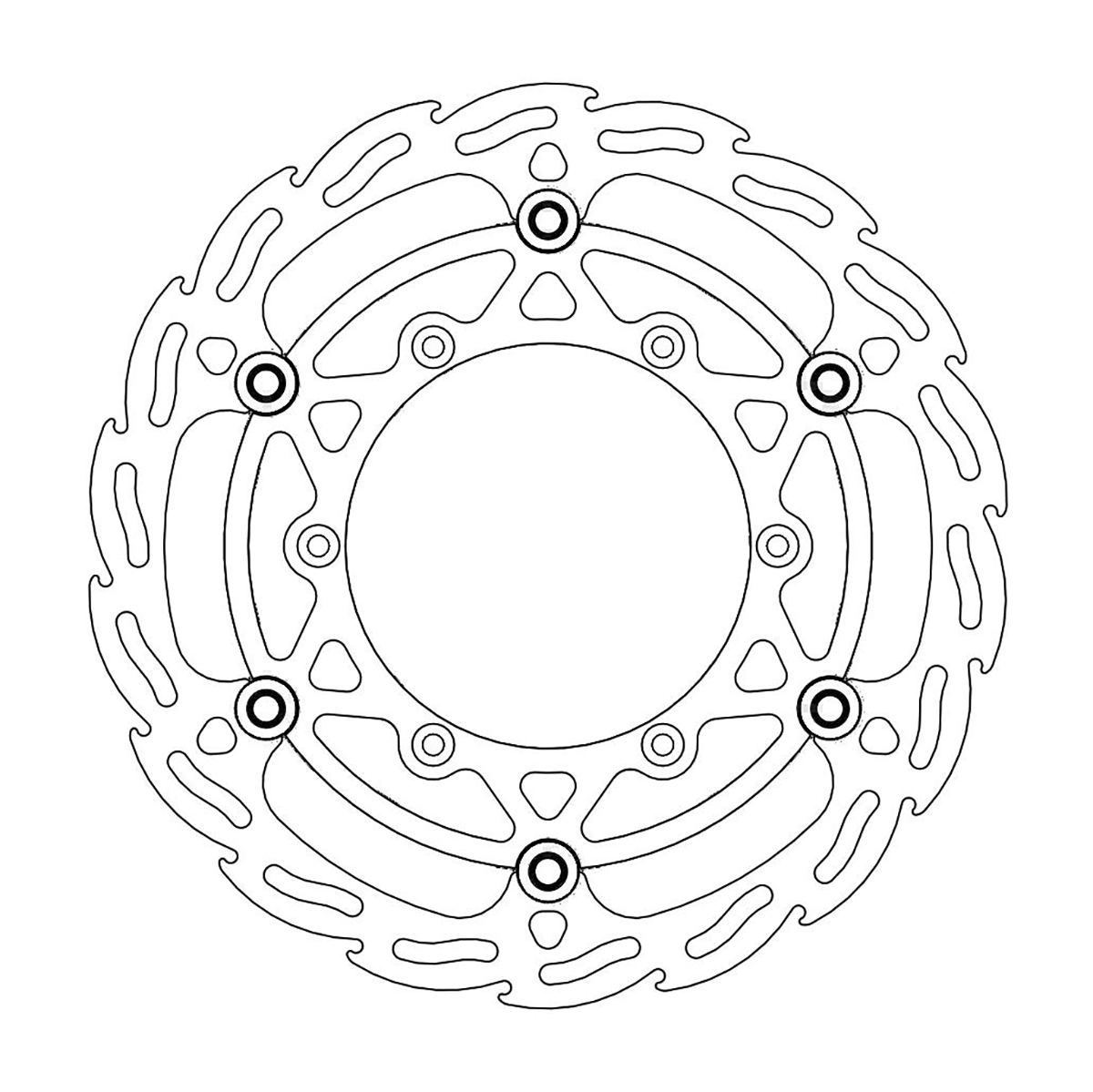 MOTO-MASTER Brake Rotor - Front - Flame 112088-PU
