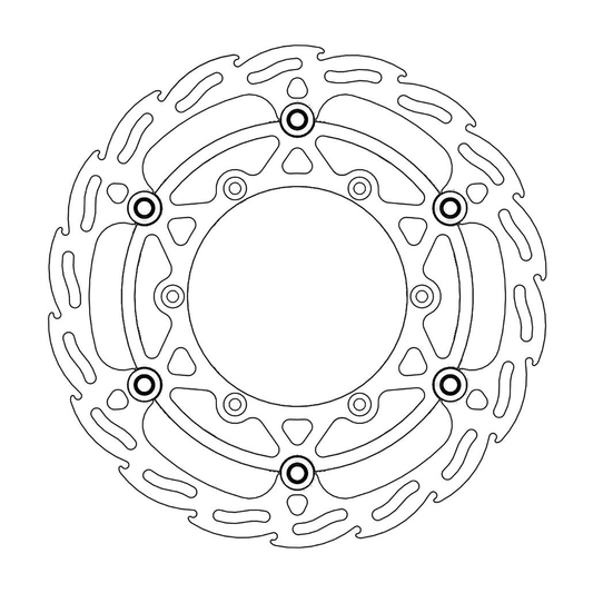 MOTO-MASTER Brake Rotor - Front - Flame 112088-PU