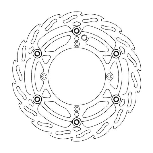 Moto-Master Front Brake Rotor - Flame 112089-PU