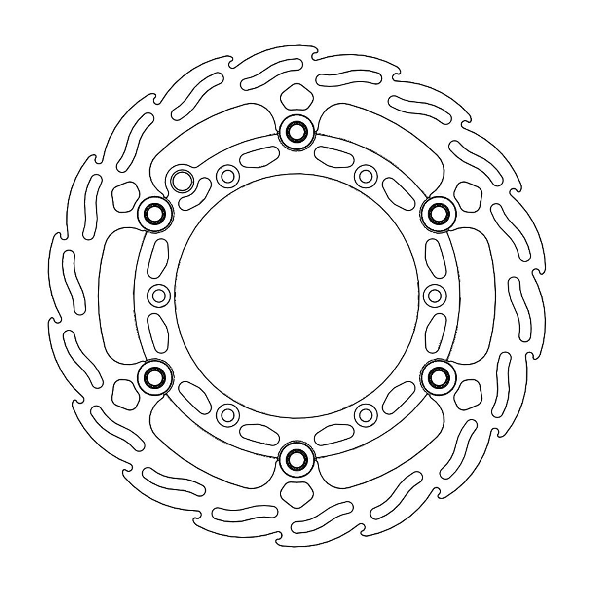 MOTO-MASTER Front Brake Rotor - Flame 112145-PU