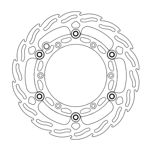 MOTO-MASTER Front Brake Rotor - Flame 112145-PU